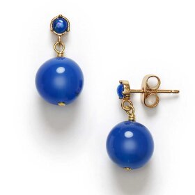 ANNI LU - BALL EARRING - PACIFIC BLUE
