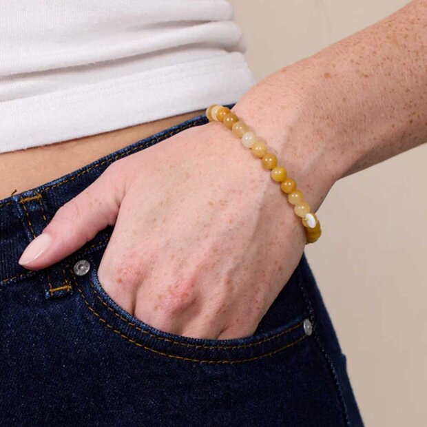 SOI - ESSENTIAL STRETCH ARMBÅND | ORANGE AVENTURIN