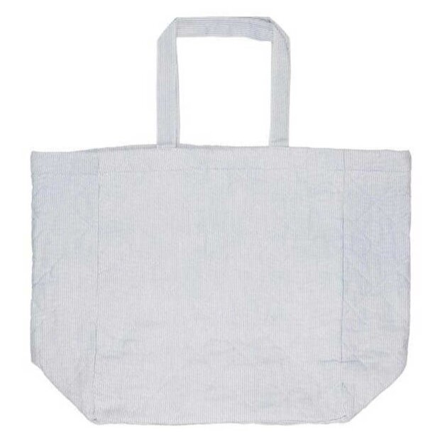 IB LAURSEN - QUILTET TASKE 45X40X25 CM | MÆLKEDRENG HVID/BLÅ