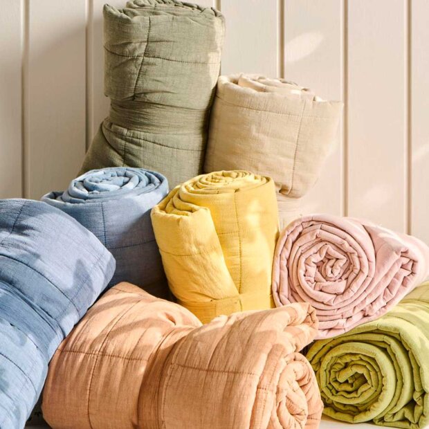 IB LAURSEN - QUILT KLASSISK 130X180 M | ROSA