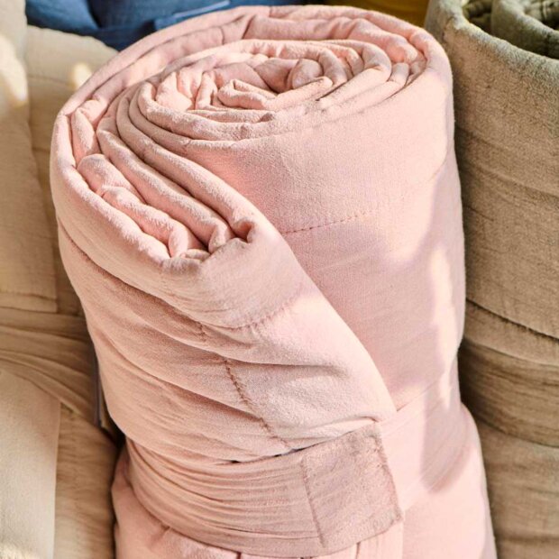 IB LAURSEN - QUILT KLASSISK 130X180 M | ROSA