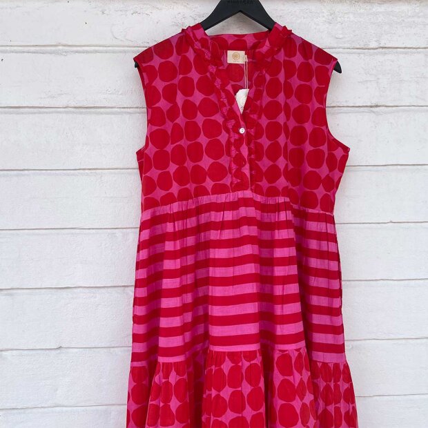 WAUW - BOLOGNE DRESS | RØD/PINK