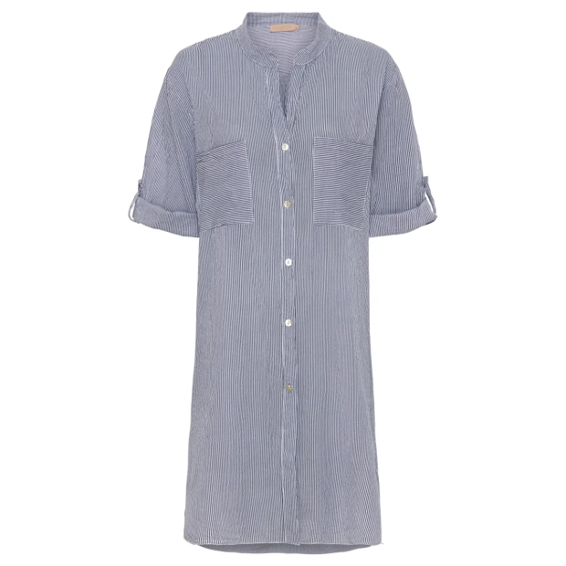 MARTA DU CHATEAU - TUNIKA | WHITE/BLUE