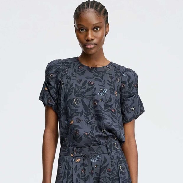MUNTHE - LUSTANNA TOP | CHARCOAL
