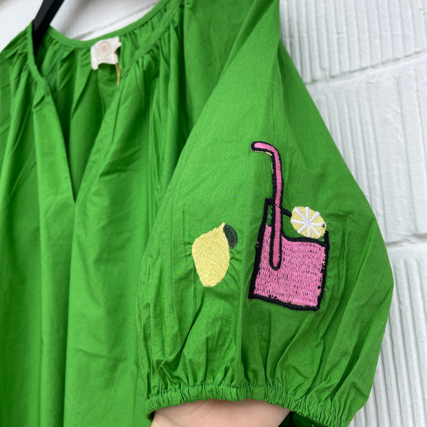 WAUW - OYSTER DRESS  | GRØN