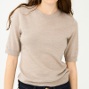 IVY COPENHAGEN - IVY-ESSEX SS O-NECK KNIT | BEIGE MELANGE