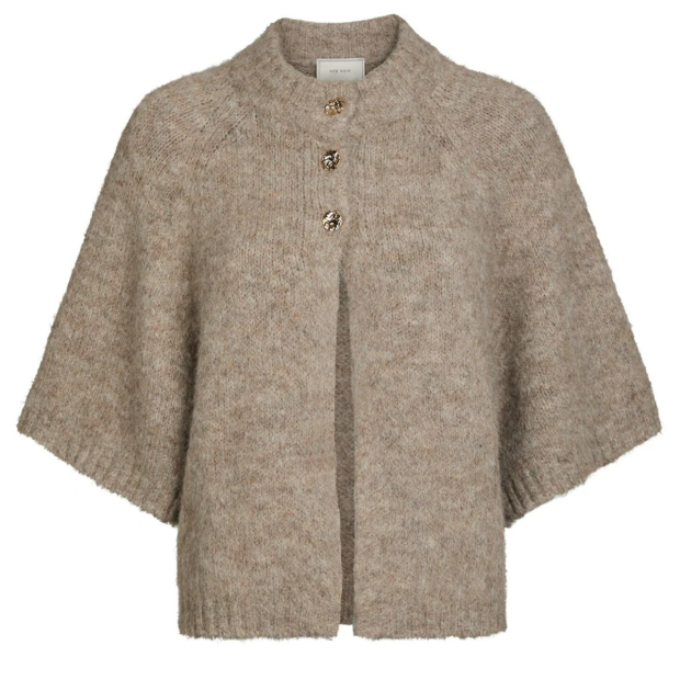 NEO NOIR - BENUTA FLUFFY KNIT CARDIGAN