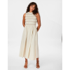 NEO NOIR - ATIKA DECO SMOCK DRESS | IVORY