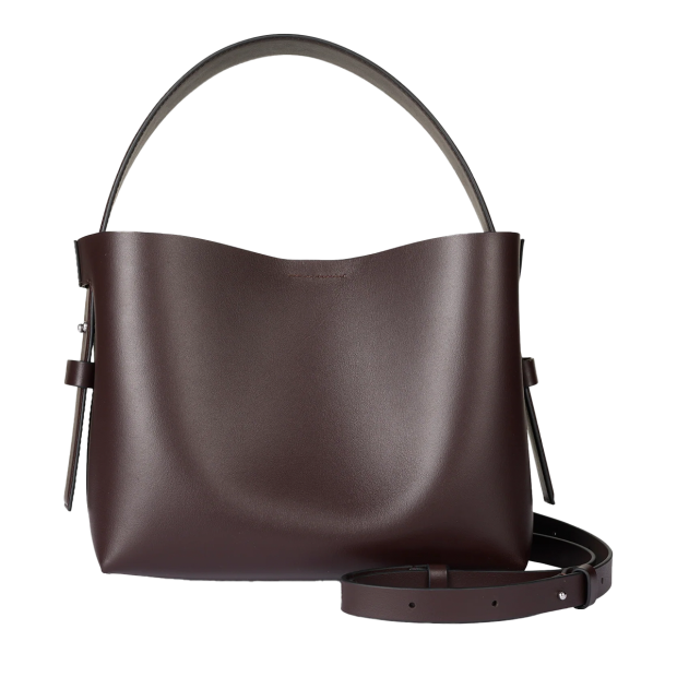SECOND FEMALE - LEATA LEATHER BAG | CHOCOLATE PLU