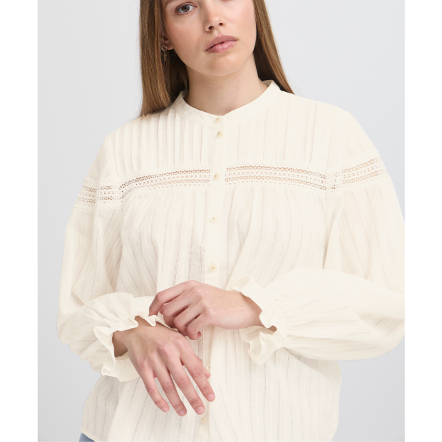 ATELIER REVE - SAINTS SHIRT | SNOW WHITE