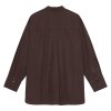 MOSHI MOSHI MIND - CLEAN POPLIN SKJORTE | DARK BROWN