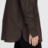 MOSHI MOSHI MIND - CLEAN POPLIN SKJORTE | DARK BROWN