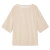MOSHI MOSHI MIND - TULIP VELVET TOP | PURE BEIGE