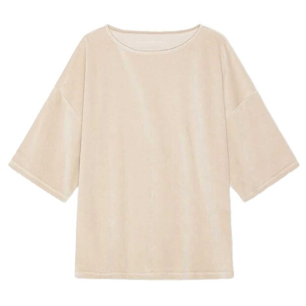 MOSHI MOSHI MIND - TULIP VELVET TOP | PURE BEIGE