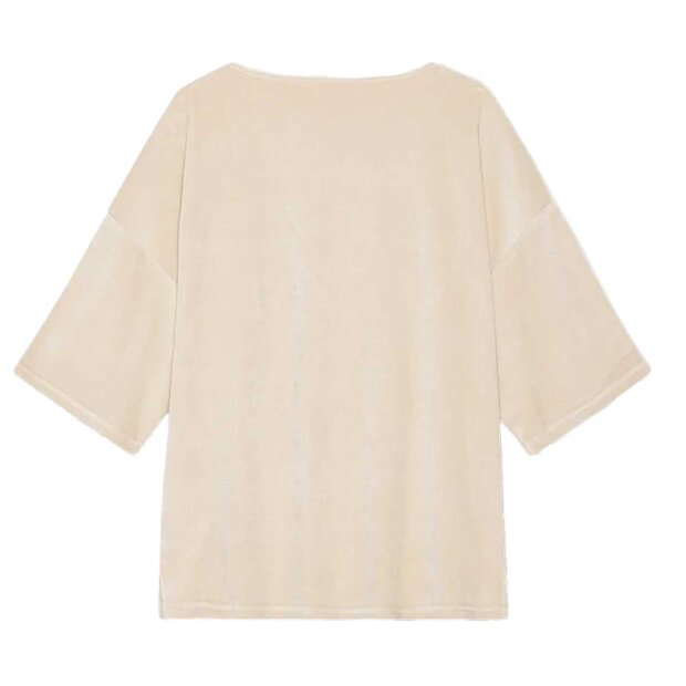 MOSHI MOSHI MIND - TULIP VELVET TOP | PURE BEIGE