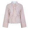 NEO NOIR - FRANSESCA STRIPE SHIRT | ROSE