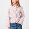NEO NOIR - FRANSESCA STRIPE SHIRT | ROSE