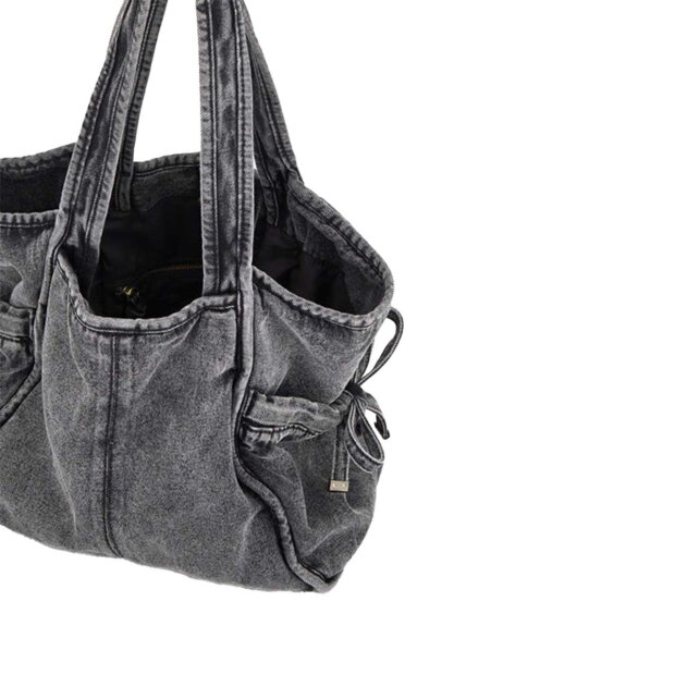 BECK SØNDERGAARD - WASHED DENIMA LAUREL BAG | STONEWASH GREY
