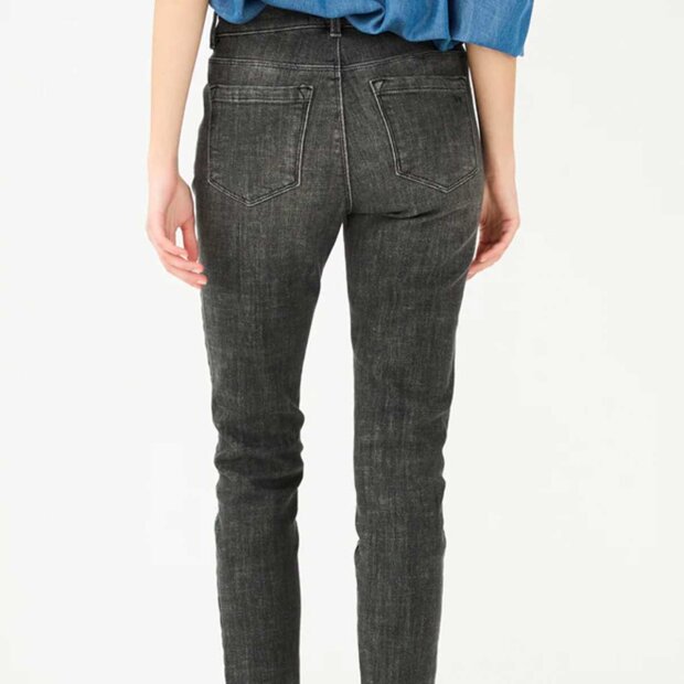 IVY COPENHAGEN - ALEXA CROPPED JEANS WASH WESTPORT BLACK | GREY