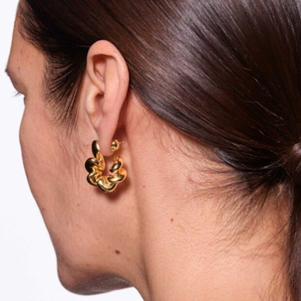 MARIA BLACK - COIL HOOP MEDIUM | FORGYLDT