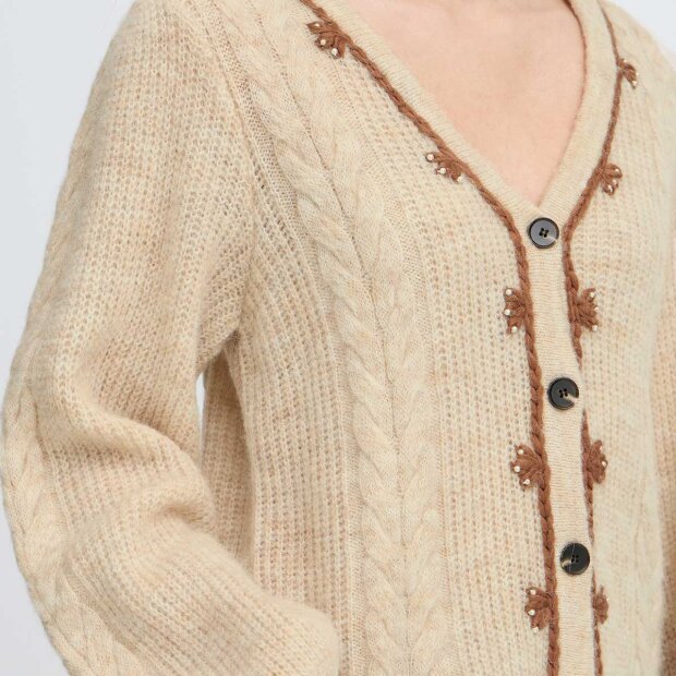 ATELIER REVE - MEMOIR CARDIGAN | SMOKE GRAY MELANGE