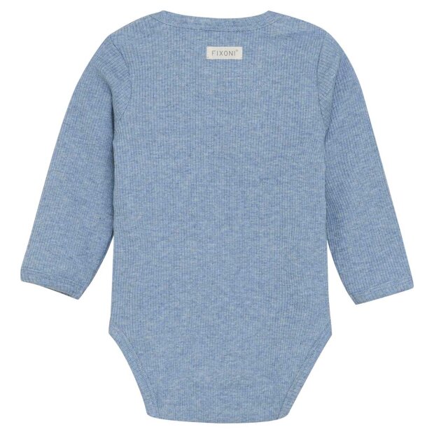 FIXONI - BODY LS MELANGE RIB | RAIN WASHED MELANGE
