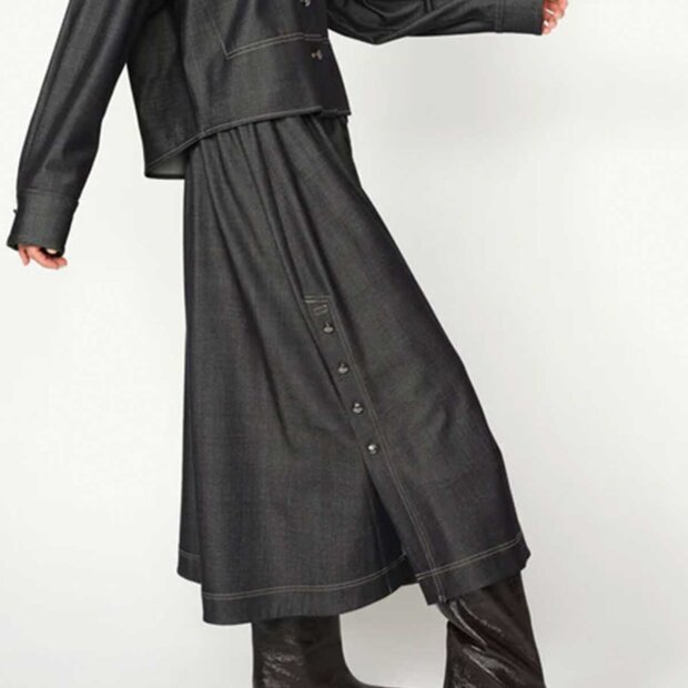 MOS MOSH - POY CILLA SKIRT | BLACK