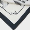 LALA BERLIN - CUBE CATALINA SILK | OFF WHITE/BLACK LALA BERLIN - CUBE CATALINA SILK | OFF WHITE/BLACK