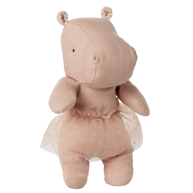 MAILEG - FLODHEST M/TYLSKØRT | LYS ROSA