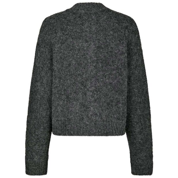 NEO NOIR - TAURA FLUFFY KNIT CARDIGAN | ANTRACIT