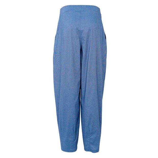 BLACK COLOUR - DAVINA BARREL PANTS | LIGHT DENIM MELANGE