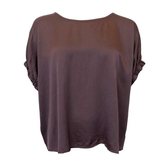 BLACK COLOUR - MABEL BLOUSE | COFFEE