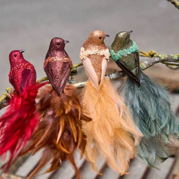 SPEEDTSBERG - FUGL M/CLIPS 22 CM | NATURE