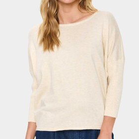 SAINT TROPEZ - MILA SZ PULLOVER | BROWN RICE MELANGE