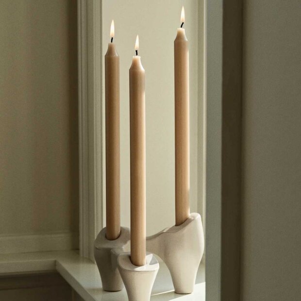 BROSTE COPENHAGEN - RUSTIC KRONELYS SÆT/8 STK | WALNUT