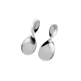 PERNILLE CORYDON - SMALL LA PAUSA EARRINGS | FORSØLVET MESSING