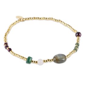 A BEAUTIFUL STORY - AMUSE LABRADORITE GEMSTONE MIX BRACELET