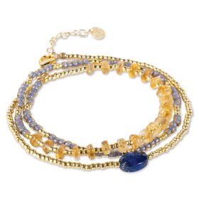 A BEAUTIFUL STORY - IDENTITY LAPIS LAZULI CITRINE BRACELET