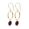 A BEAUTIFUL STORY - GRACEFUL GARNET EARRINGS