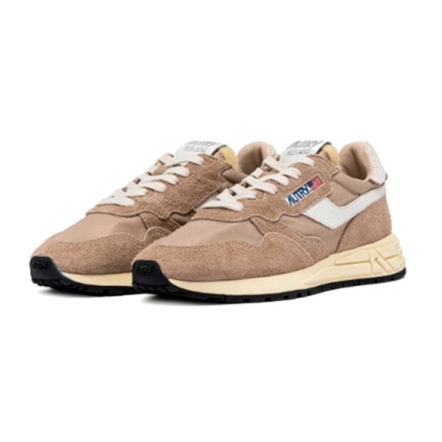 AUTRY - REELWIND LOW NYLON & SUEDE | PEPPER/WHITE