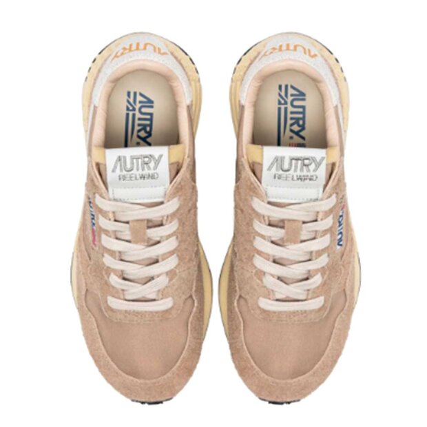 AUTRY - REELWIND LOW NYLON & SUEDE | PEPPER/WHITE