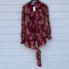 RELOVE AND ROSES - LOLA SHIRT | DARK RED