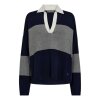 MOS MOSH - WYLIE TANI BOLD STRIPE KNIT | MARITIME BLUE MOS MOSH - WYLIE TANI BOLD STRIPE KNIT | MARITIME BLUE