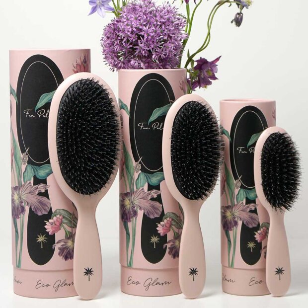 FAN PALM - ECO GLAM HÅRBØRSTE MEDIUM | NUDE
