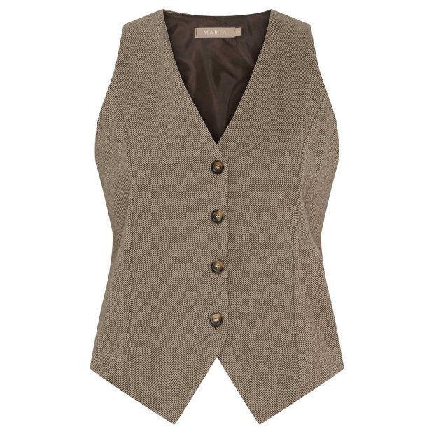 MARTA DU CHATEAU - RAINEY VEST | BROWN