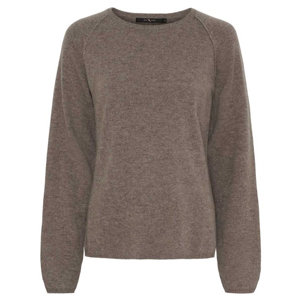 BTF CPH - CASHMERE PULLOVER | ASH BROWN MELANGE