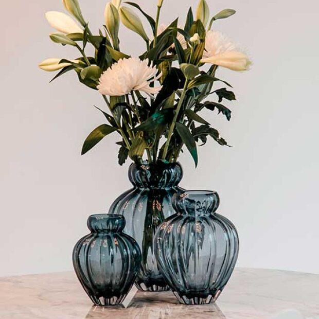 SPECKTRUM - AUDREY VASE - MEDIUM | PETROL BLUE