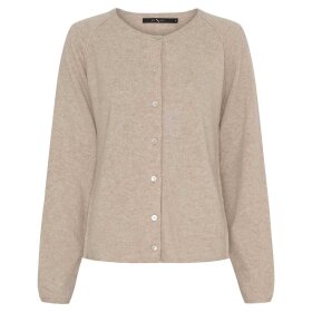 BTF CPH - CASHMERE CARDIGAN | CREAM MELANGE