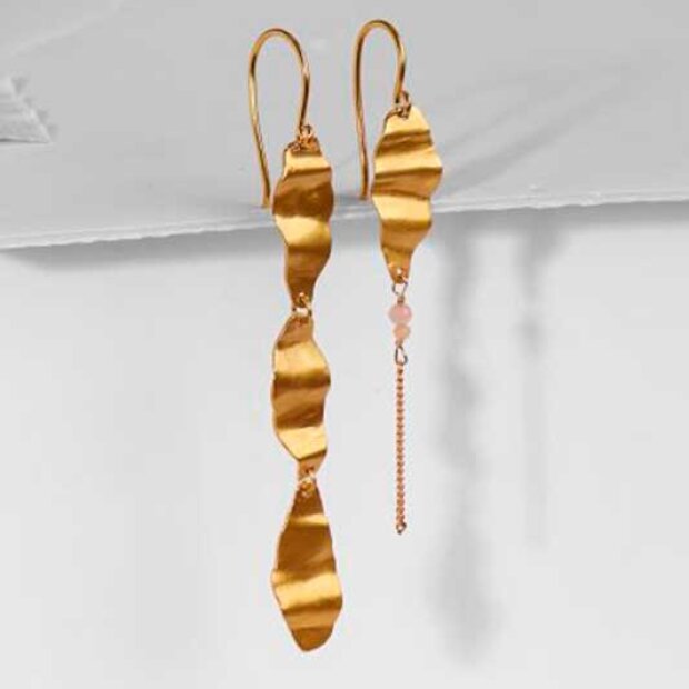 STINE A - CLEO WITH CHAIN EARRING 1 STK | FORGYLDT