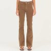 IVY COPENHAGEN - TARA FLARE JEANS BABY CORD | COOL TAUPE